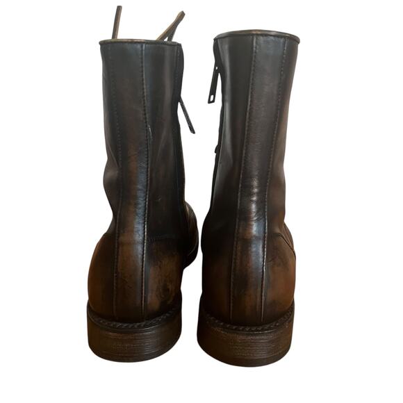 Dsquared2  Brown Leather Lace Up Combat Boots Size 40 EU - Picture 3 of 15